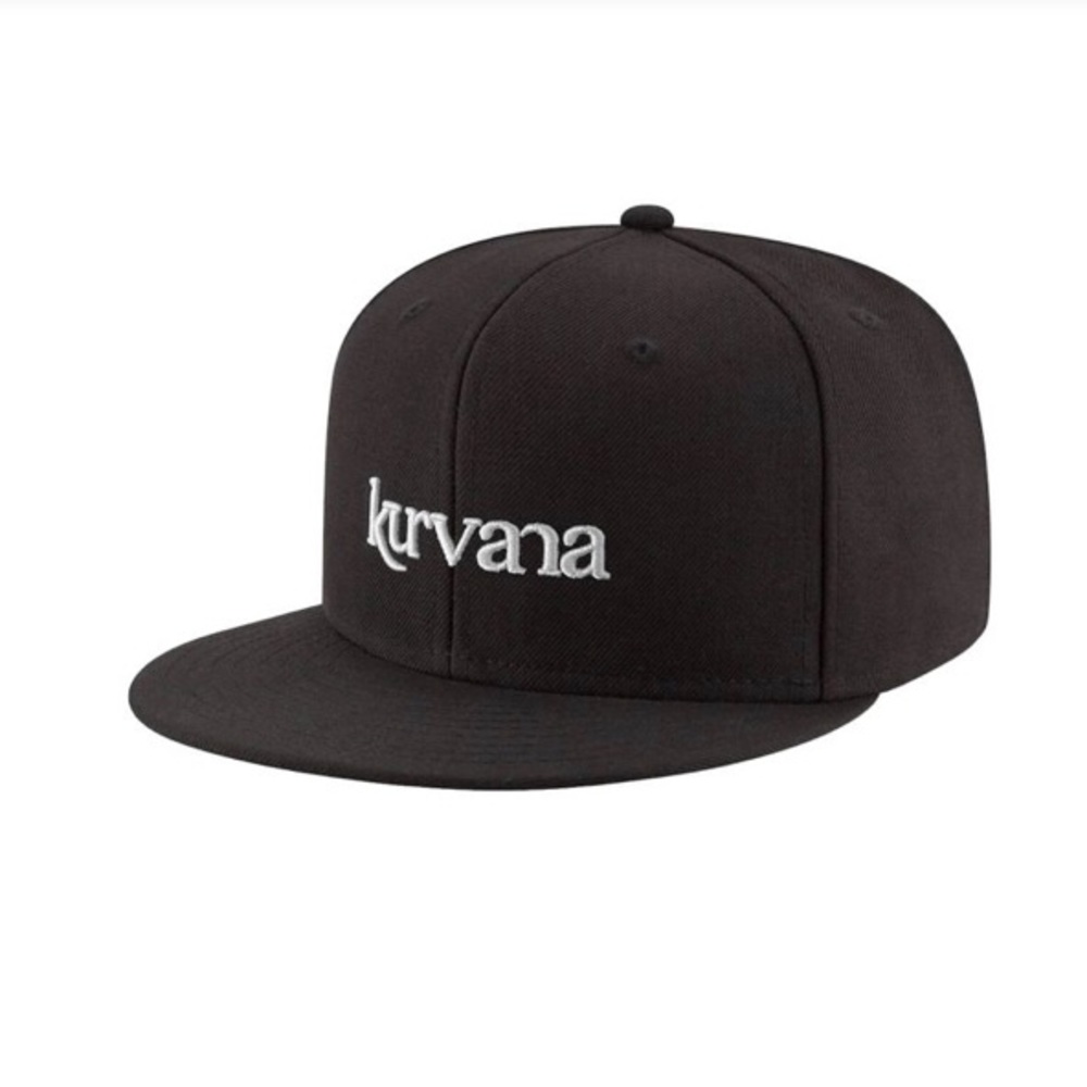 Kurvana Classic SnapBack Hat Black **BRAND NEW